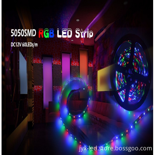 2015 Newest rgb led strip 5050 3 chips flexible waterpfoof addressable rgb led strip smd5050 led strip 24v